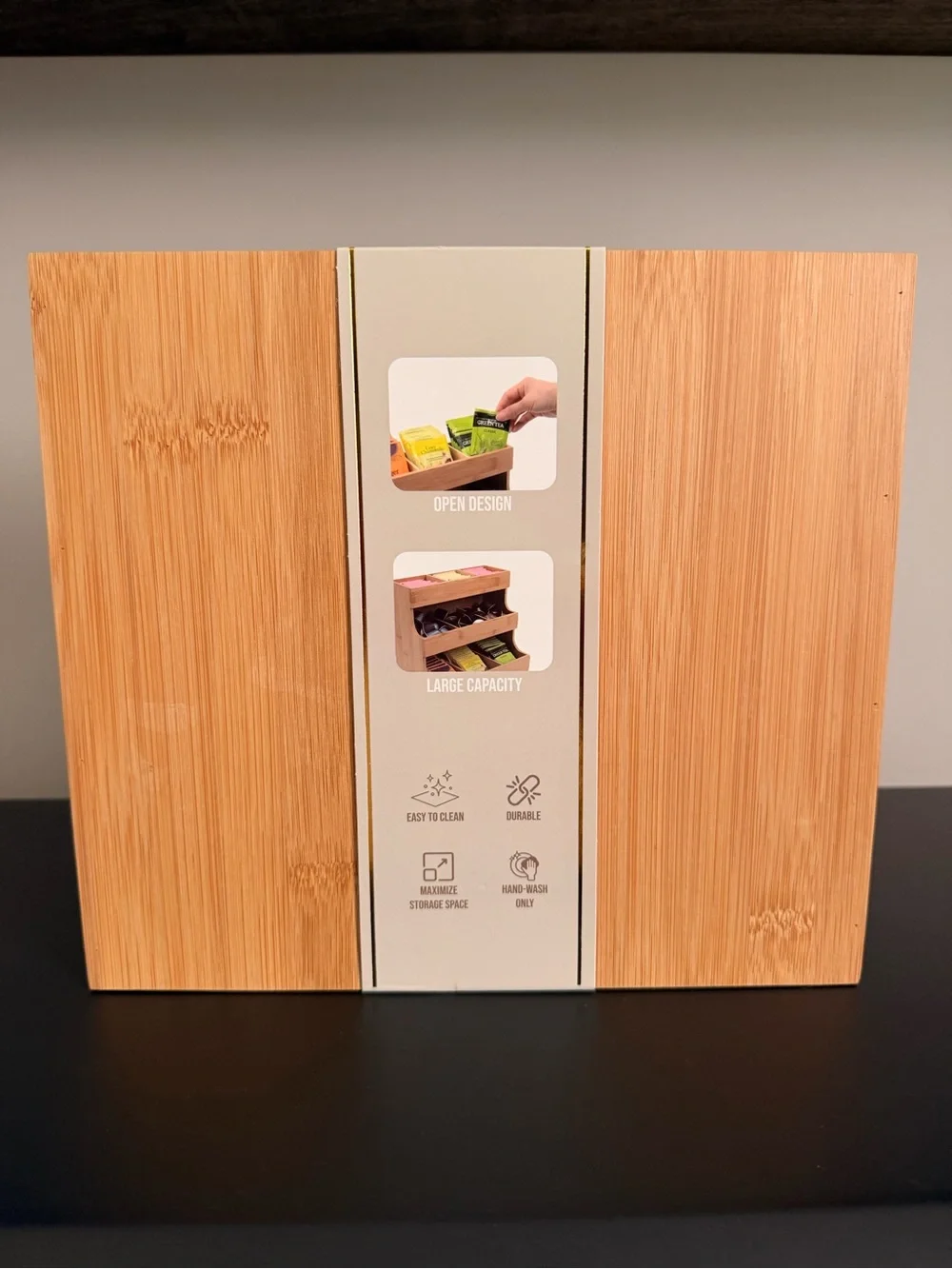 Gourmet Basics 3-Tier Bamboo Beverage Station Organizer